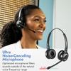Leitner LH375 3-in-1 Wireless Office Headset with Mic Computer, Telephone, and Cell Phone Headset 5 Year Warranty Dual-Ear view 2