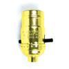 Jandorf Brass Push Through Lamp Socket view 1