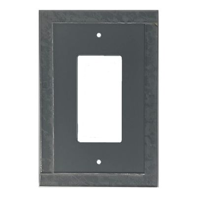 GlassAlike Single Decora(GFI) | Premium 3/16" Thick Acrylic Mirror GFCI/Rocker Wall Plate Cover with Gasket/Frame for Flush Mount | Oversized 3-7/16"x 5" | Looks Like Glass Mirror Only Better|3 Pack