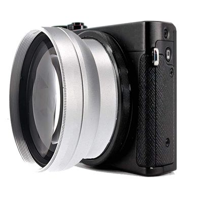 0.5X Wide Angle Lens for Canon PowerShot G5X, G7X Mark II, and G7X Mark III (Includes Lens Adapter & More)