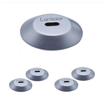 LORADAR Anchor Plate Adhesive Security Plate with Slot for Cables to Lock Down Laptops, Tablets, Monitors,iPhone Smart Phone, MacBook Pad Ipad, Tablet, Other Electronic Products (Silver 5Pack)