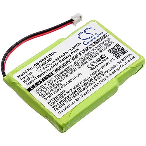 SHINEAR 400mAh Battery Replacement for Vodafone WP-1130 WP-1233SMS WP-2233SMS WP-12SMS Phonefax 2395 F6M3EMX (3.6V)