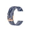 22mm Canvas Quick Release Watch Band Strap Compatible with Garmin Forerunner 745 /Vivoactive 4 Washable Replacement Sport Straps Sport Wristbands for Forerunner 745 GPS Running watch (DBlue) view 1
