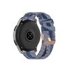 22mm Canvas Quick Release Watch Band Strap Compatible with Garmin Forerunner 745 /Vivoactive 4 Washable Replacement Sport Straps Sport Wristbands for Forerunner 745 GPS Running watch (DBlue) view 4