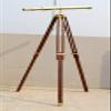 64" Floor Standing Brass Harbor Master Telescope Nautical w/Tripod Stand view 2