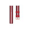 22mm Canvas Quick Release Watch Band Strap Compatible with Garmin Forerunner 745 /Vivoactive 4 Washable Replacement Sport Straps Sport Wristbands for Forerunner 745 GPS Running watch (Red) view 3