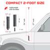 Prostick 2` Foot Fiberglass White CB Radio Antenna with Heavy Duty Stainless Steel Spring view 3