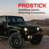 Prostick 2` Foot Fiberglass White CB Radio Antenna with Heavy Duty Stainless Steel Spring view 4