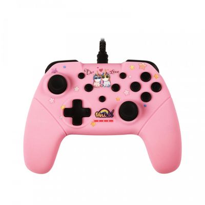 Konix Unik Switch Wired Controller (Be Love Pink)
