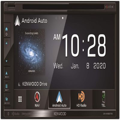 Kenwood DNX697S 6.8 Inch Navigation DVD Receiver with Bluetooth & HD Radio (Renewed)
