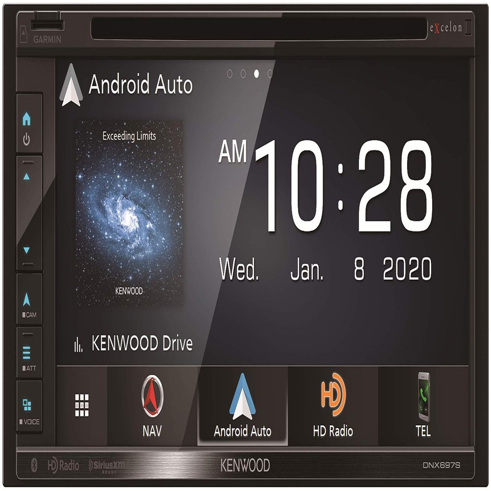 Kenwood DNX697S 6.8 Inch Navigation DVD Receiver with Bluetooth & HD Radio (Renewed)