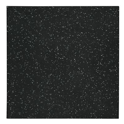 Genaflex Pro Heavy Duty Thick Rubber Gym Floor Tiles High Density Shock Absorbent Laminated Deadlift Mats - 1" Thick X 20" W X 20" L - 2.7 Sq. Ft. (Grey/Black, 4 Tiles - 10.8 Sq. Ft.)