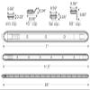 TecNiq, Inc 60 LED Premium 47.5" Aluminum Extrusion Lamp White Black Housing - E45-WBP10-1 view 2