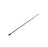 12 Inch Stainless Black Antenna Mast for Nissan Titan 2004-2021 view 1
