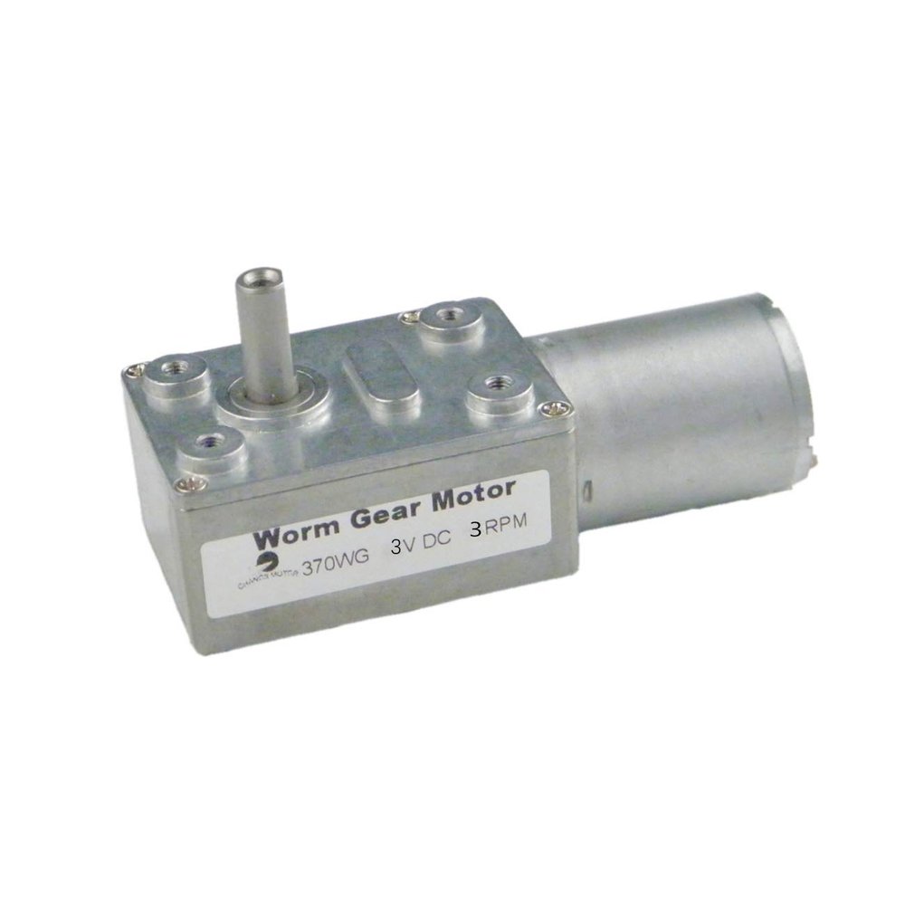 CHANCS 370WG 3V DC 3RPM DC Worm Gear Motor Torque 10Kg.cm for Range Hood Nesting Machine Smart Equipment