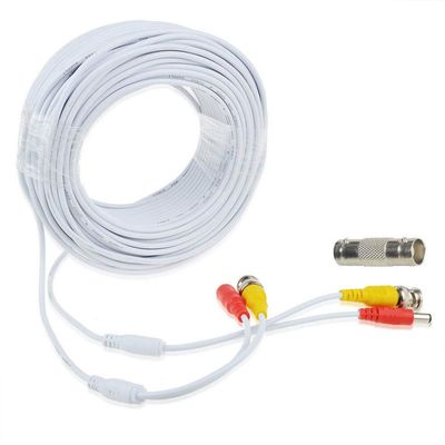 yanw 150ft BNC Video Power Wire Cord for Swann Night Owl CCTV Cameras Cable White