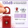 HOOTIE Personal Safety Alarm for Women, Men and Kids 130dB Personal Alarm Keychain, Pull Pin Safety Alarm Keychain with Strobe Light, Self-Defense Alarm for Campus, Travel and Running Red view 2
