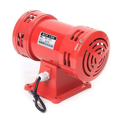 Industry Electric Air Siren Air Raid Horn Motor Driven Siren Continuous Alarm MS-490 140db RED