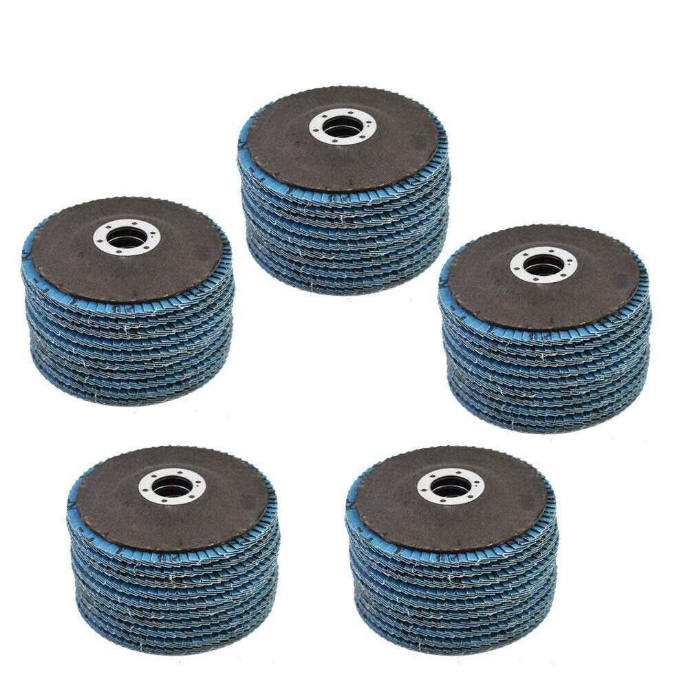 Compatible with Pack 50 Premium Zirconia Flap DISC Sanding Grinding 4-1/2" X 7/8" 80 GRIT