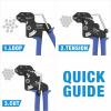 IWISS Metal Zip Tie Gun Wrap Tool for Stainless Steel Cable Ties, Tensioning & Cutting Functional Cable Tie Gun c/w Free Zip Tie Release Tool view 3