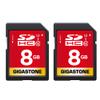 GIGASTONE 8GB SD Card 2-Pack UHS-I U1 Class 10 SDHC Memory Card Full HD Video Canon Kodak Olympus Digital Camera, with 2 Mini Cases view 1