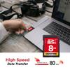 GIGASTONE 8GB SD Card 2-Pack UHS-I U1 Class 10 SDHC Memory Card Full HD Video Canon Kodak Olympus Digital Camera, with 2 Mini Cases view 3