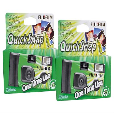 Fujifilm Superia Xtra 400 VV Type 27 Exp QuickSnap Disposable Camera x2 Pack