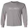 VICES AND VIRTUESS 0331. Security Graphic Event Staff Work Uniform Concert Crew Guard Men's Long Sleeve t Shirt (Light Gray X-Large) view 1