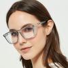 Anti-Fog Anti-Saliva Safety Glasses UV Protection Blue Light Blocking Goggles for Men Women Square Frame Clear Lens view 3