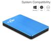 NRICO Portable External Hard Drive, USB 3.0, 2.5 Inch, Compatible with PC, Mac, Desktop (Blue, 320, GB) view 2