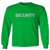 VICES AND VIRTUESS 0331. Security Graphic Event Staff Work Uniform Concert Crew Guard Men's Long Sleeve t Shirt (Irish Green Large) view 1