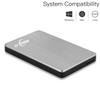 NRICO Portable External Hard Drive, USB 3.0, 2.5 Inch, Compatible with PC, Mac, Desktop (Grey, 320, GB) view 2