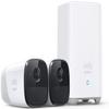 EufyCam 2 Pro 2K Indoor/Outdoor 2-Camera Security System - White (Renewed) view 1