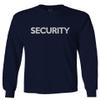 VICES AND VIRTUESS 0331. Security Graphic Event Staff Work Uniform Concert Crew Guard Men's Long Sleeve t Shirt (Navy Blue, Large) view 1
