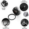 62mm Star Filter 4 Pieces Starburst Lens Filter(4 Points,6 Points,8 Points,12 Points) with Centre Pinch Lens Cap for Canon Nikon Sony Olympus Pentax and Other DSLR Cameras + 4 Slot Filter Pouch view 2
