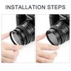 62mm Star Filter 4 Pieces Starburst Lens Filter(4 Points,6 Points,8 Points,12 Points) with Centre Pinch Lens Cap for Canon Nikon Sony Olympus Pentax and Other DSLR Cameras + 4 Slot Filter Pouch view 4
