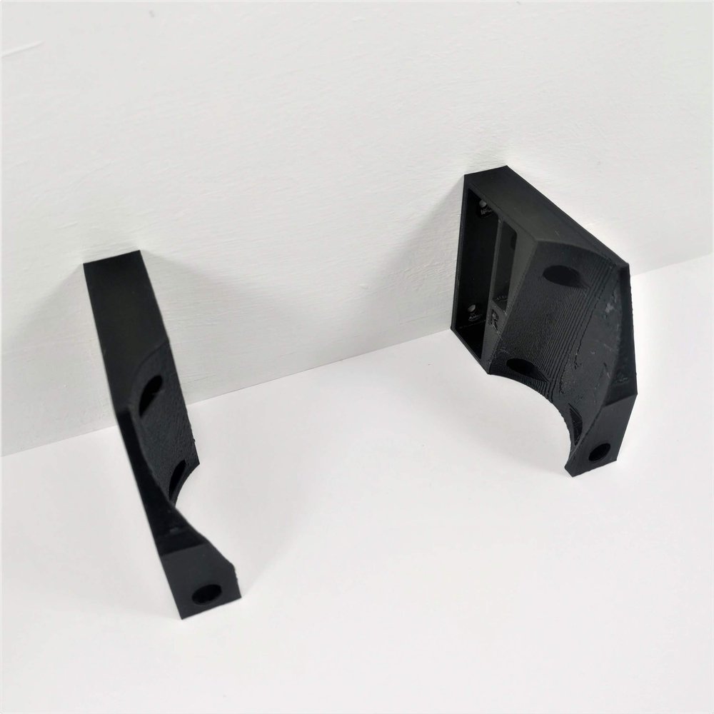 3D Cabin Wall Mount Wall Bracket Compatible with Google Nest Hub Holder Black