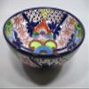 14" round TALAVERA VESSEL SINK Mexican handmade ceramic bathroom basin, folk art view 1
