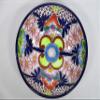 14" round TALAVERA VESSEL SINK Mexican handmade ceramic bathroom basin, folk art view 2