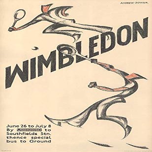 Andrew Power : Wimbledon : 1933 : Archival Quality Art Print