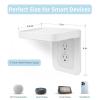 ALLICAVER Outlet Shelf, Bathroom Wall Holder with Built-in Cable Management, Wall Organizer for Smart Home Decor Space Saving Electric Toothbrush Use as Echo Holder (Vertical Decora&Duplex, 2, Pack) view 2