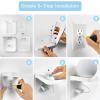 ALLICAVER Outlet Shelf, Bathroom Wall Holder with Built-in Cable Management, Wall Organizer for Smart Home Decor Space Saving Electric Toothbrush Use as Echo Holder (Vertical Decora&Duplex, 2, Pack) view 3
