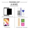 A-MIND Screen Replacement for iPad 5 2017 9.7inch A1822 A1823Not for Air 1 LCD Display and Touch Screen digitizer with Home Button & Free Tool Repair Kit & Screen Protector (Black) view 2