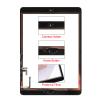 A-MIND Screen Replacement For iPad Air 1st Generation 9.7inch A1474 A1475 A1476Not For Air 2LCD Display And Touch Screen digitizer With Home Button & Free Tool Repair Kit & Screen Protector (White) view 4