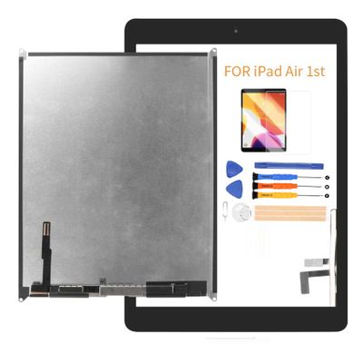 A-MIND Screen Replacement For iPad Air 1st Generation 9.7inch A1474 A1475 A1476Not For Air 2LCD Display And Touch Screen digitizer With Home Button & Free Tool Repair Kit & Screen Protector (Black)