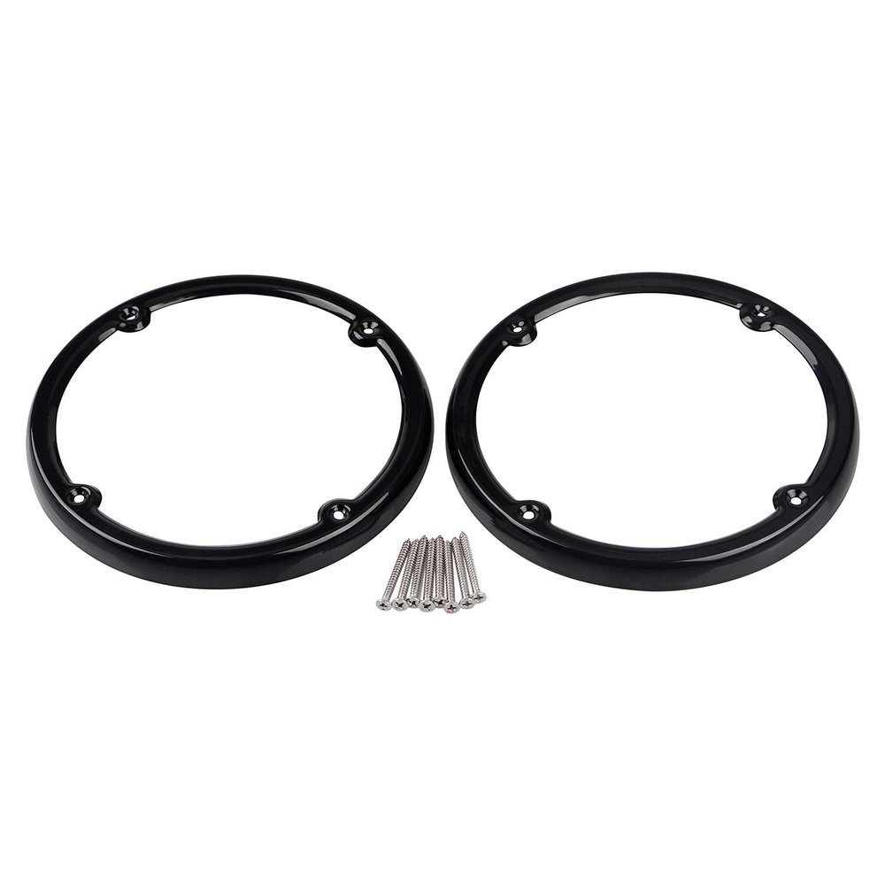 BID4ZE Tour Pak Rear Speaker Trim for Harley Touring Road Glide Electra Glide Tri Glide Ultra Limited FLHTCU FLHTK 2014-2023Black