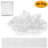 SOULWIT 50 Pcs Self Adhesive Cable Management Clips, Cable Organizers Sticky Wire Clips Cord Holder for TV PC Laptop Ethernet Cable Desktop Home Office (Transparent) view 2