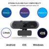 Hd 1080p Mini Webcam Computer Webcamera Anti-Peeping Rotatable Camera for YouTube Pc Live Broadcast Video Conference Work view 3