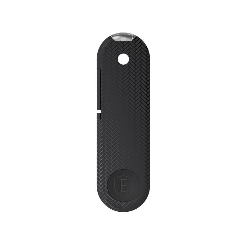 Ekster Key Tracker | Two Way Ringing GPS & Bluetooth Item Finder with LED Light for Men & Women | Trackers Device | Lost Car Keychain Locator | Smart Keys Finders (Black)