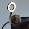 Flexible Lazy Arm Smartphone Holder with LED Ring Light to Enhance Your Appearance. Perfect All in one Solution for Hands-Free Live Streaming, Selfies or Video Calls view 3
